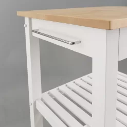 Casual Home Sunrise (Small) with Solid Harvest Hardwood Top Kitchen Island, 22.75