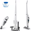 Kenmore DS1030 Cordless Stick Vacuum Lightweight Cleaner 2-Speed Power Suction LED Headlight 2-in-1 Handheld, White