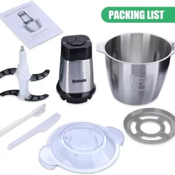 Electric Meat Grinder, Qinkada 500W Food Processor 3.5L Chopping Meat