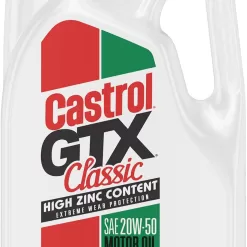 Castrol GTX Classic 20W-50 Conventional Motor Oil, 5 Quarts