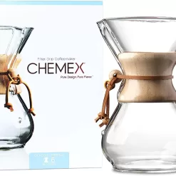 Chemex Pour-Over Glass Coffeemaker - Classic Series - 6-Cup - Exclusive Packaging