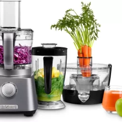 Cuisinart CFP-800 Kitchen Central 3-in-1 Food Processor, Gun Metal