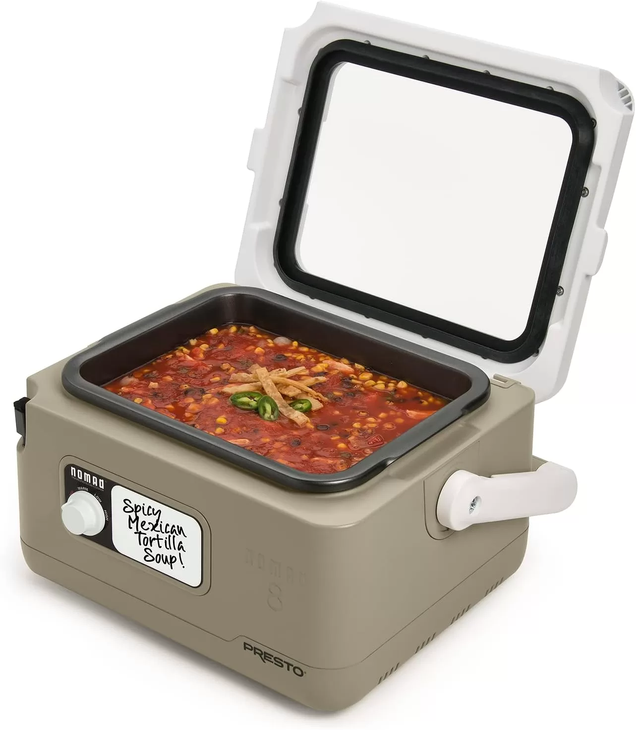 Presto 06012 Nomad 8-quart Traveling Slow Cooker, Tan