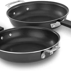Cuisinart FP2-24BK 10-inch Nonstick Set Frittata Non-Stick Sauce Pan, Black/Stainless Steel