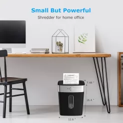 BONSEN Shredder for Home Office, 8-Sheet Crosscut Credit Card Shredder (S3101)