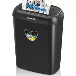 Paper Shredder, 14-Sheet Cross Cut with 6.6-Gallon Basket, P-4 Security Level