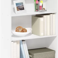 Furinno Pasir 4-Tier Bookcase/Bookshelf/Storage Shelves, White