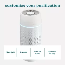 HOMEDICS 3-Speed Ionic White HEPA Air Purifier ENERGY STAR (Covers: 266-sq ft)