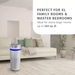 HOMEDICS 5-Speed Ionic White HEPA Air Purifier ENERGY STAR (Covers: 345-sq ft)