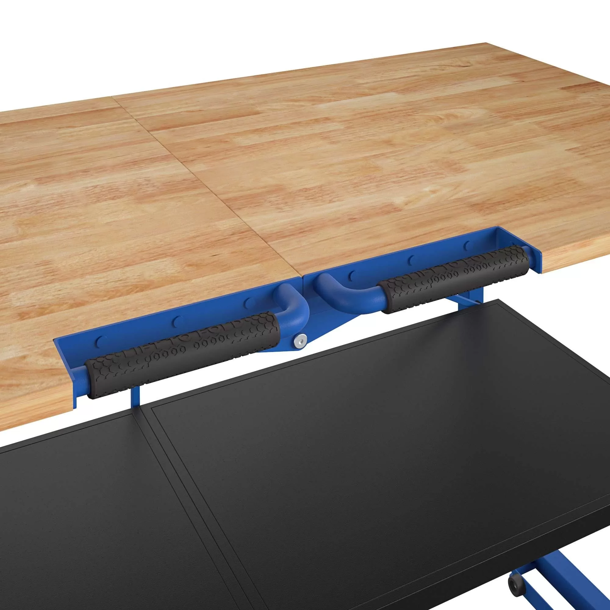 Kobalt 24-in L x 34-in H Rolling Blue Wood Portable Work Bench