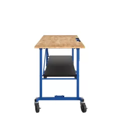 Kobalt 24-in L x 34-in H Rolling Blue Wood Portable Work Bench