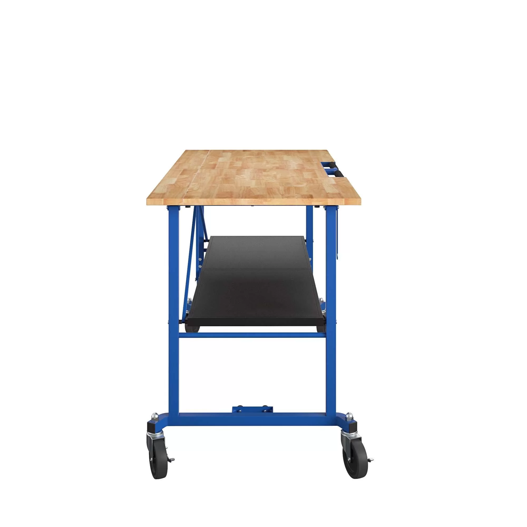 Kobalt 24-in L x 34-in H Rolling Blue Wood Portable Work Bench