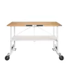 Kobalt 24-in L x 34-in H Rolling White Wood Portable Work Bench