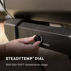Masterbuilt 200-Sq in Black Portable Charcoal Grill