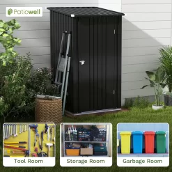 Patiowell 3-ft x 3-ft Galvanized Steel Storage Shed