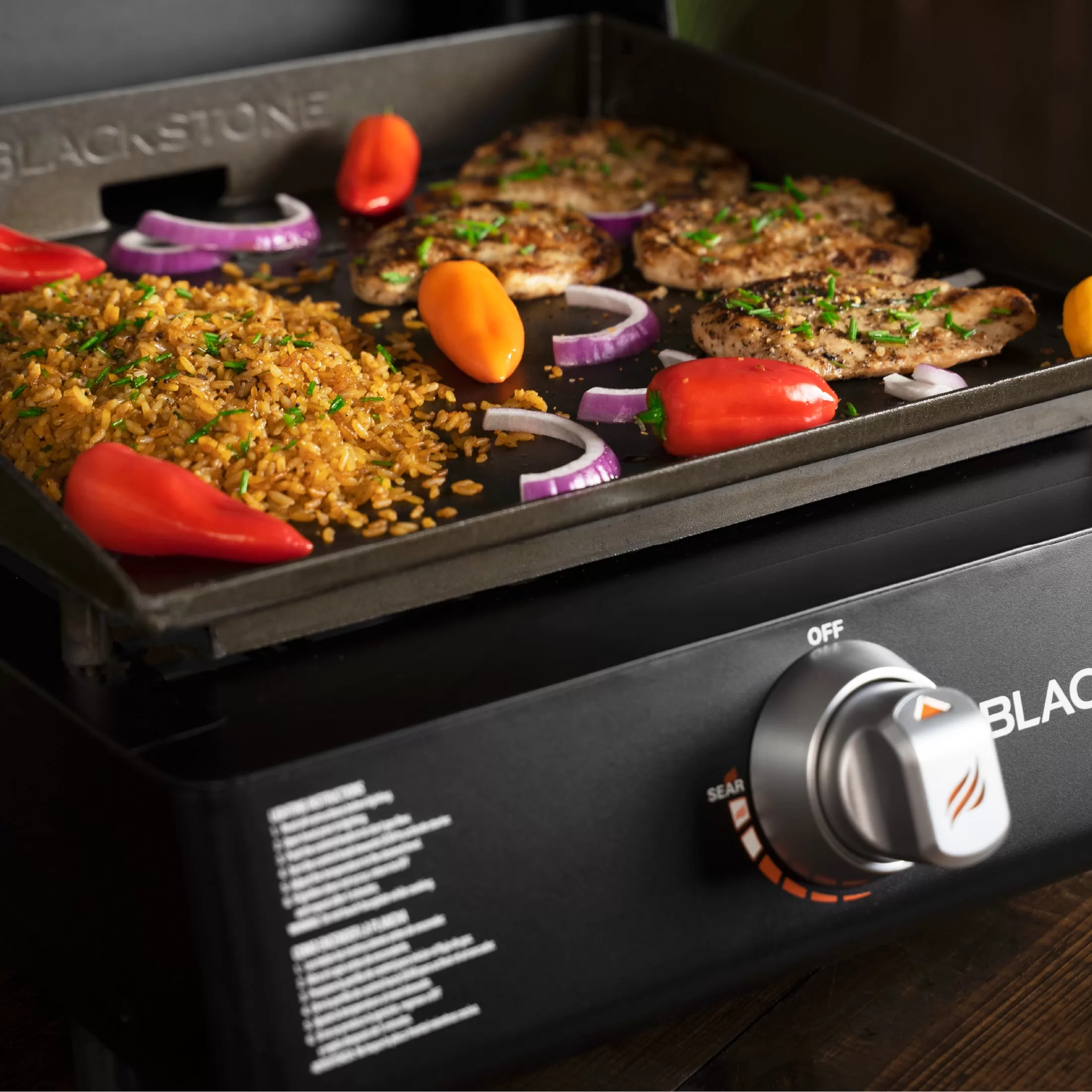Blackstone 17" Culinary Griddle Tabletop 1-Burner Liquid Propane Flat Top Grill