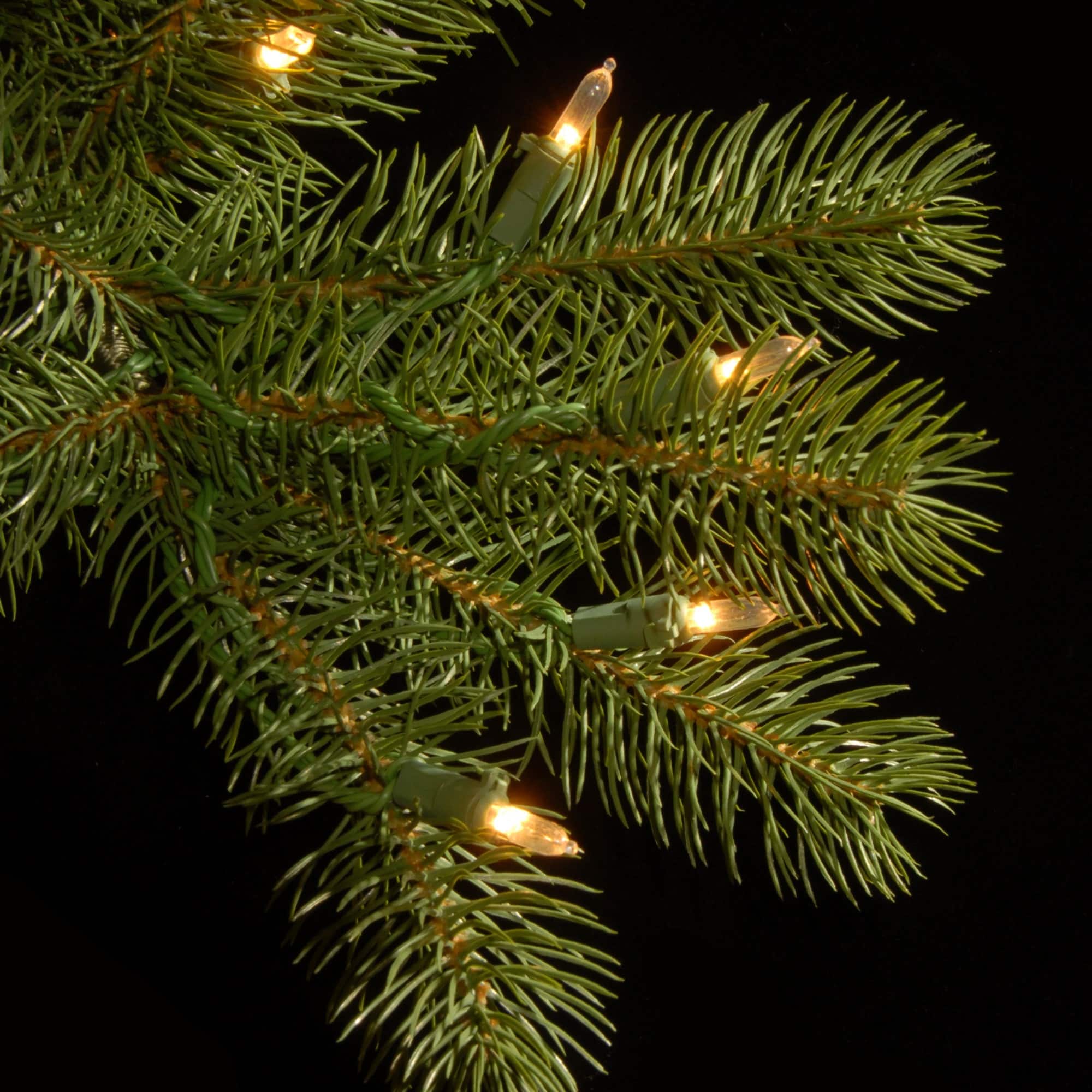 National Tree Company PEDD4-392D-75 7.5 ft. Downswept Douglas Pencil Slim Fir Artificial Christmas Tree with Dual Color LED Lights - Image 6