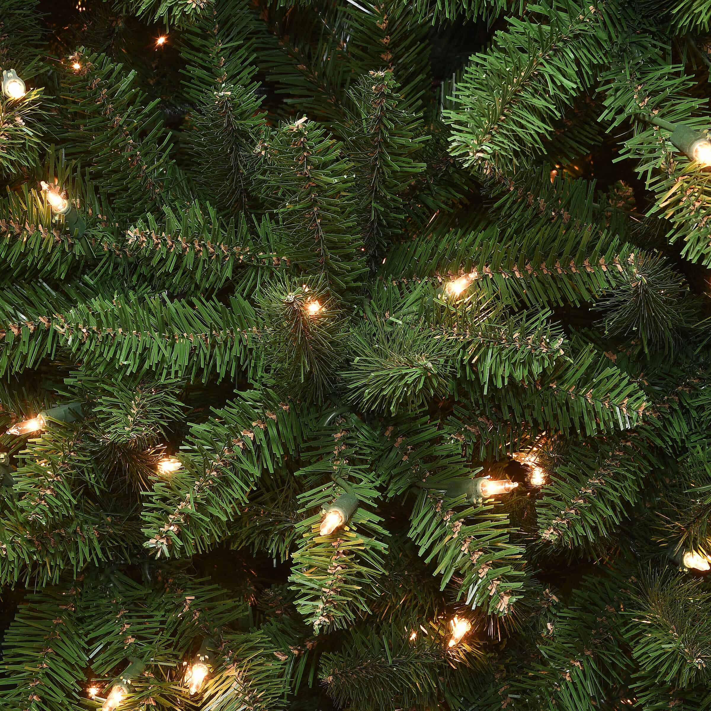 National Tree Company KW7-300-100 10 ft. Kingswood Fir Pencil Artificial Christmas Tree with Clear Lights - Image 4