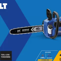 Kobalt Gen4 40-volt 14-in Brushless Battery 4 Amp 4 Ah Chainsaw (Battery and Charger Included)