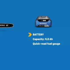 Kobalt Gen4 40-volt 14-in Brushless Battery 4 Amp 4 Ah Chainsaw (Battery and Charger Included)