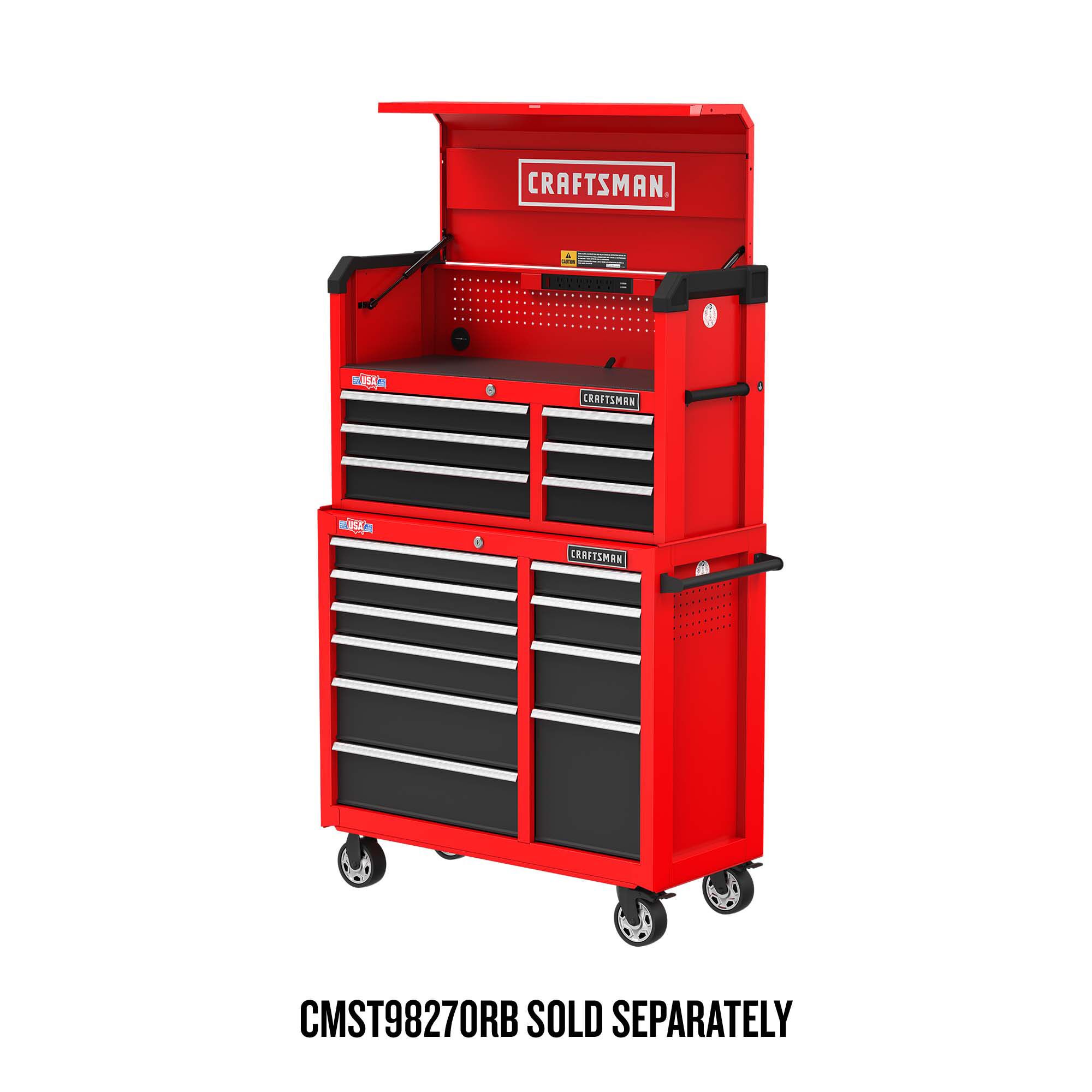 CRAFTSMAN 2000 Series 41-in W x 24.7-in H 6-Drawer Steel Tool Chest (Red) - Image 11