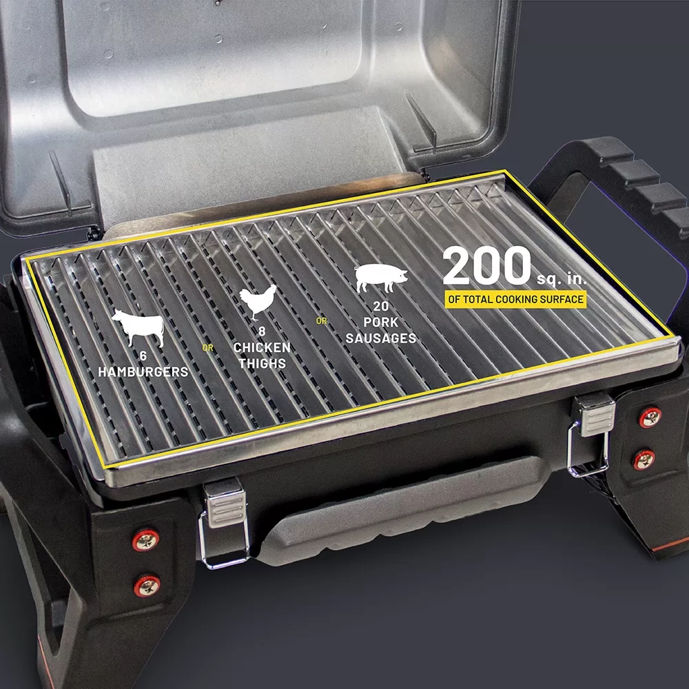Char-Broil Grill2Go 200-Sq in Grey and Black Portable Gas Grill
