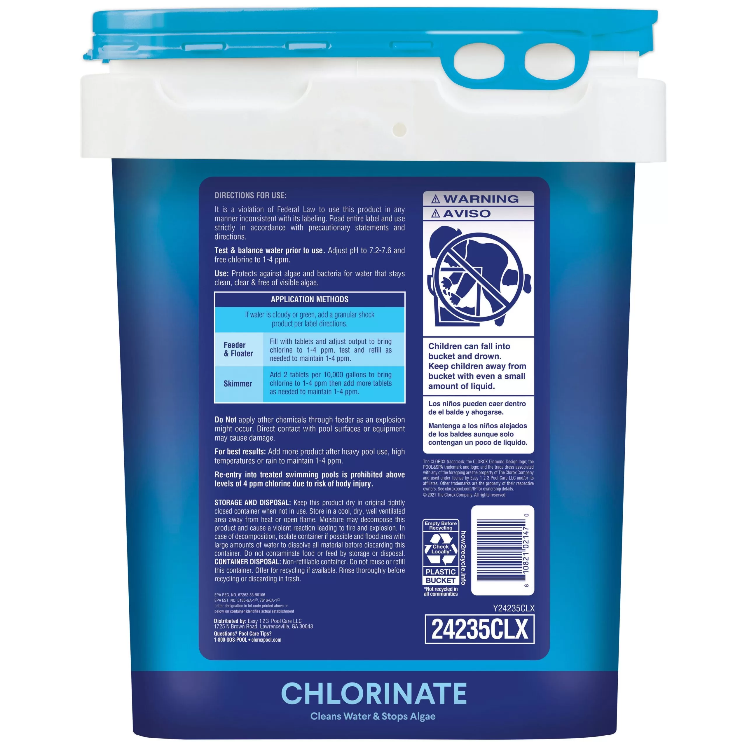 Clorox Pool&Spa 25-lb 3-in Chlorine Tablets