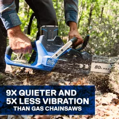 Kobalt 80-volt 18-in Brushless Battery 5 Ah Chainsaw (Battery and Charger Included)