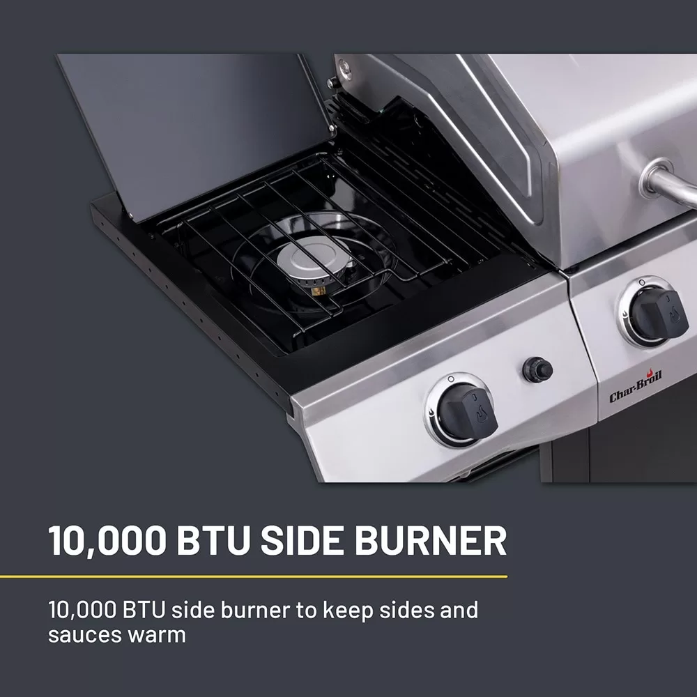 Char-Broil Performance Series Silver 5-Burner Liquid Propane Gas Grill with 1 Side Burner