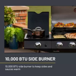 Char-Broil Performance Series Black 4-Burner Liquid Propane Gas Grill with 1 Side Burner