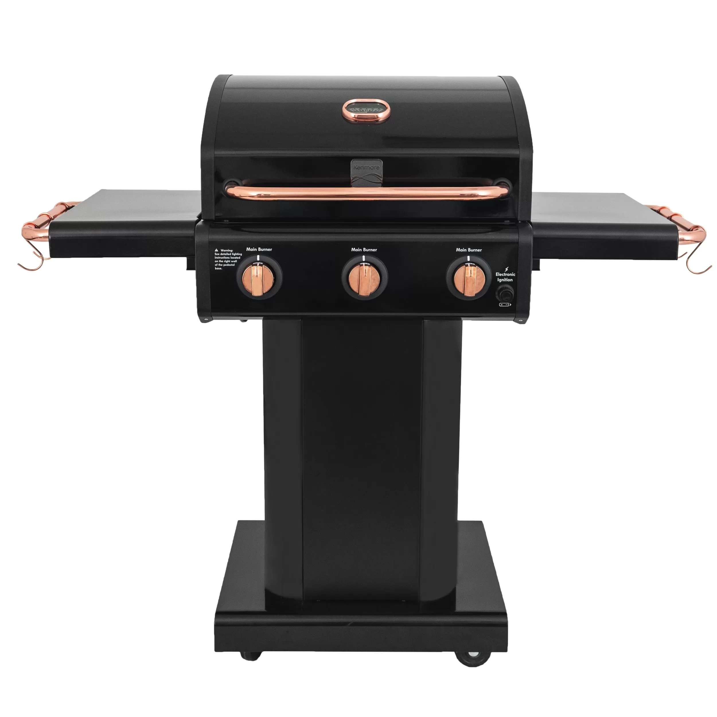 Kenmore Black with Copper Accent 3-Burner Liquid Propane Gas Grill