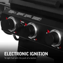 Char-Griller Duo Black Dual-function Combo Grill