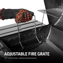 Char-Griller Wrangler 23-in Black Barrel Charcoal Grill