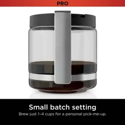 Ninja 14-Cup Black Plastic with Natural Stainless Steel Residential Drip Coffee Maker