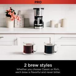 Ninja 14-Cup Black Plastic with Natural Stainless Steel Residential Drip Coffee Maker