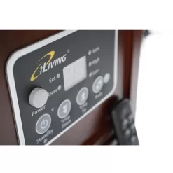 iLIVING Up to 1500-Watt Infrared Quartz Cabinet Indoor Electric Space Heater with Thermostat and Remote Included