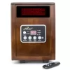 iLIVING Up to 1500-Watt Infrared Quartz Cabinet Indoor Electric Space Heater with Thermostat and Remote Included