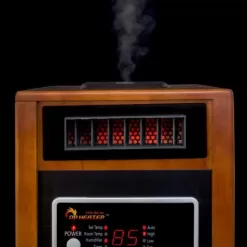 Dr. Infrared Heater Up to 1500-Watt Infrared Quartz Cabinet Indoor Electric Space Heater with Thermostat and Remote Included