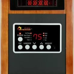 Dr. Infrared Heater Up to 1500-Watt Infrared Quartz Cabinet Indoor Electric Space Heater with Thermostat and Remote Included