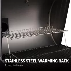 Char-Griller Wrangler 23-in Black Barrel Charcoal Grill