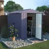 VEIKOUS 4-ft x 6-ft shed Galvanized Steel Storage Shed