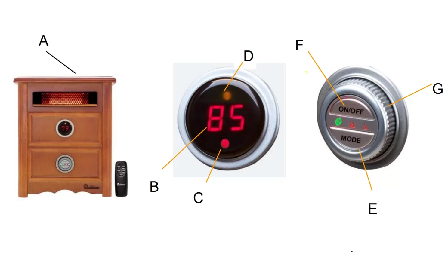 Dr. Infrared Heater Up to 1500-Watt Infrared Quartz Cabinet Indoor Electric Space Heater with Thermostat and Remote Included