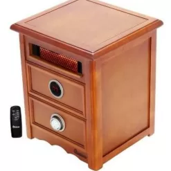 Dr. Infrared Heater Up to 1500-Watt Infrared Quartz Cabinet Indoor Electric Space Heater with Thermostat and Remote Included