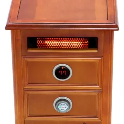 Dr. Infrared Heater Up to 1500-Watt Infrared Quartz Cabinet Indoor Electric Space Heater with Thermostat and Remote Included