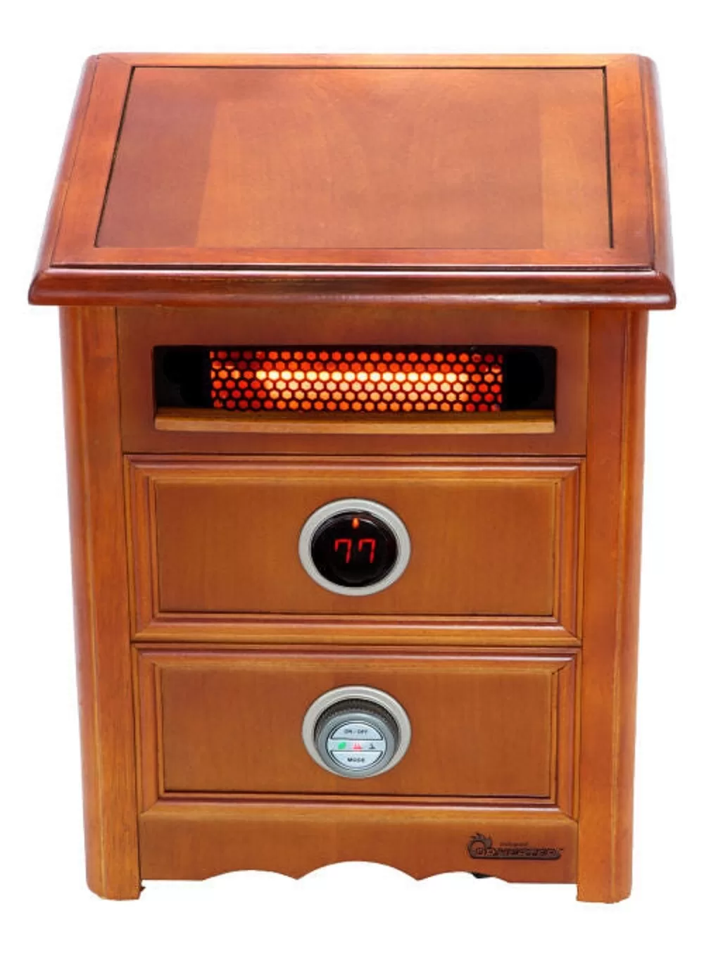 Dr. Infrared Heater Up to 1500-Watt Infrared Quartz Cabinet Indoor Electric Space Heater with Thermostat and Remote Included