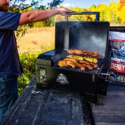 Pit Boss Portable 256-Sq in Black Pellet Grill