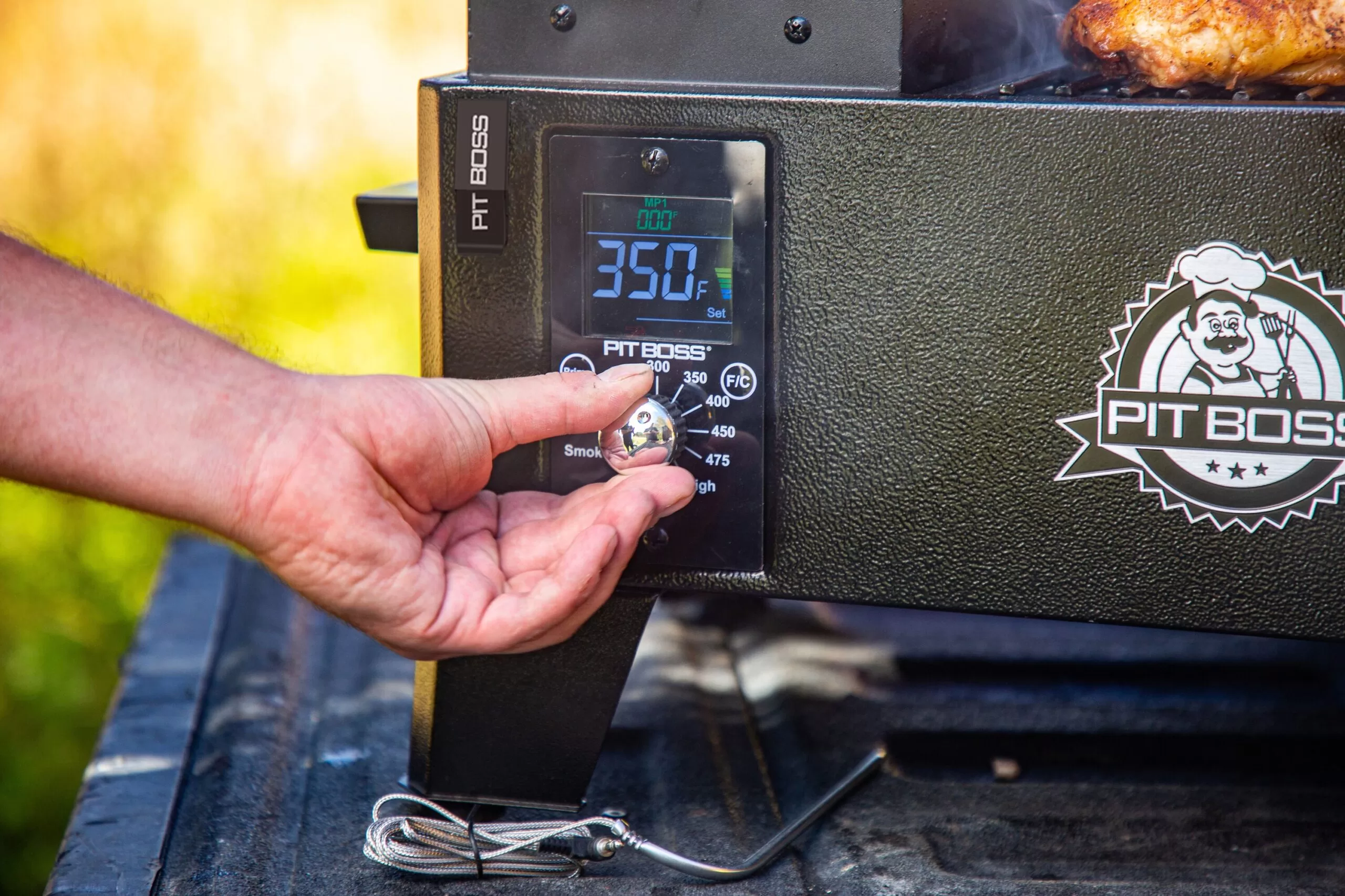 Pit Boss Portable 256-Sq in Black Pellet Grill