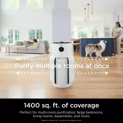 Shark NeverChange Air Purifier MAX 5-Speed White True HEPA Air Purifier (Covers: 1400-sq ft)