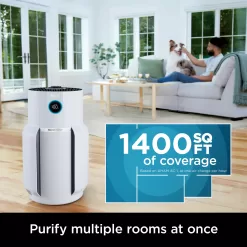 Shark NeverChange Air Purifier MAX 5-Speed White True HEPA Air Purifier (Covers: 1400-sq ft)
