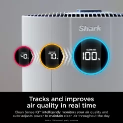 Shark NeverChange Air Purifier MAX 5-Speed White True HEPA Air Purifier (Covers: 1400-sq ft)